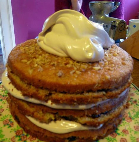Banana Cake With Seafoam Icing Recipe Banana Cake With Seafoam Icing Recipe